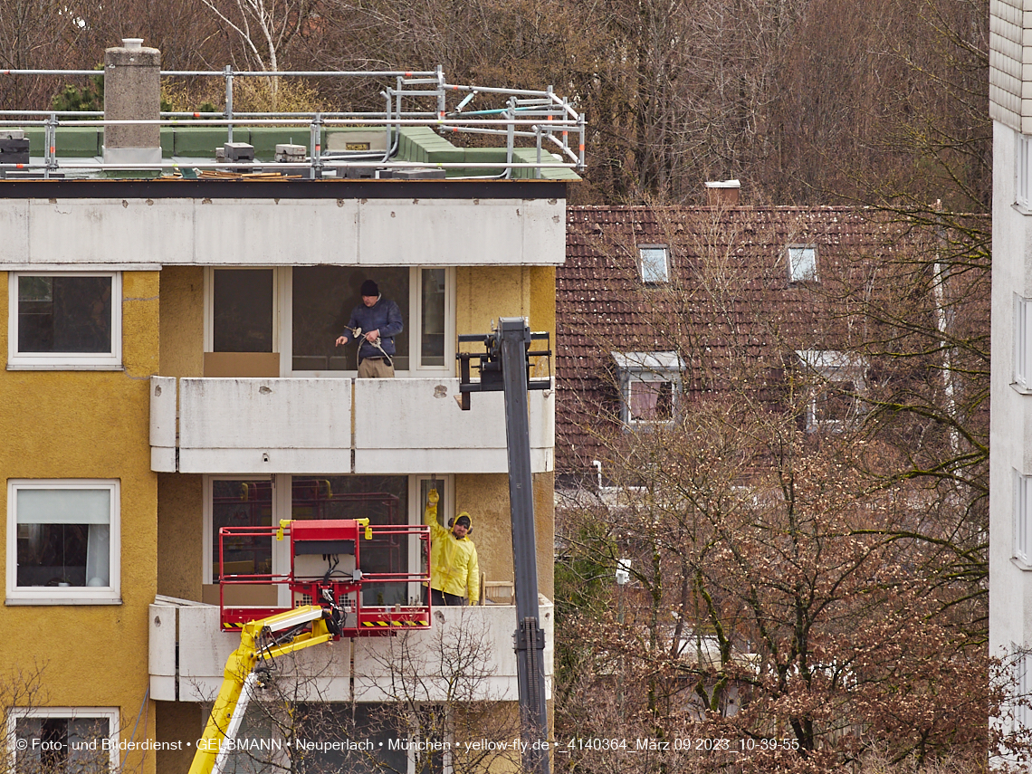 09.03.2023 - Fassadensanierung und Balkonentfernung am Karl-Marx-Ring 57c